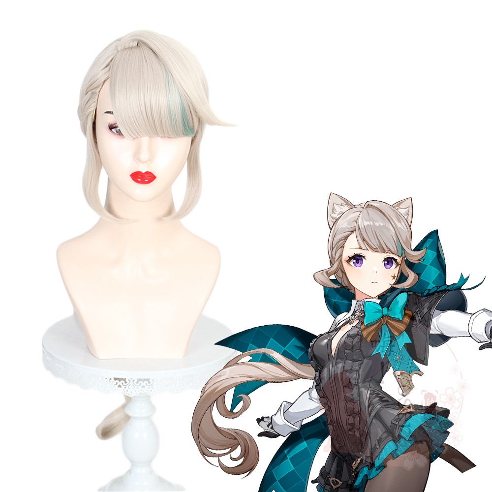 嗨coser 原神 枫丹 琳妮特 cos假发 仿真头皮 混色挑染555S