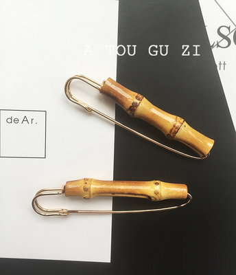 欧美风复古百搭竹节披肩配饰别针