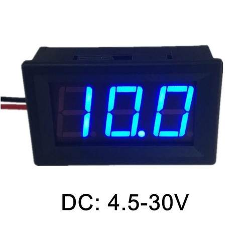 两线直流电压表蓝光4.5-30V