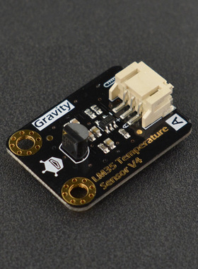DFRobot Gravity:模拟LM35线性温度传感器兼容Arduino 5V/3.3V