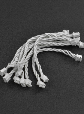 两头PH2.0-3P白色硅胶绞线 长10cm(10根)