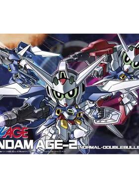 万代拼装模型 SD BB 371 Q版 AGE-2 高达 普通 双枪 双炮形态