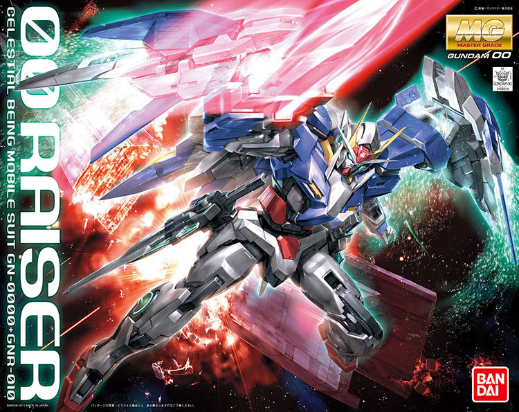 万代拼装模型 MG 1/100 00 Raiser 强化高达 OOR 升降翼