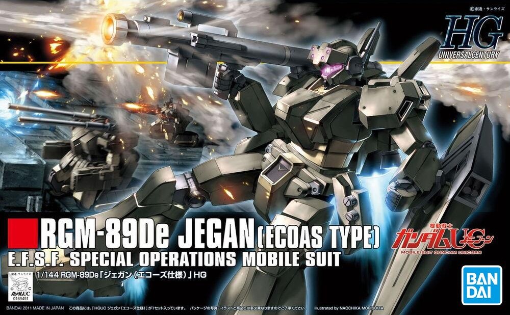 万代拼装模型 HG HGUC 123 1/144 Jegan 杰钢 特务型 ECHOES型