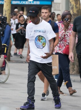 Travis Scott ASTROWORLD Hiphop Rap Tee 说唱嘻哈饶舌复古T恤