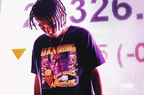 香港嘻哈Dough-Boy李嘉诚LiKa shing同款t恤短袖hiphop街头半袖