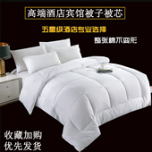 五星级酒店专用被子被芯宾馆春秋冬季 加厚保暖白1.5丝棉被2x2.3米