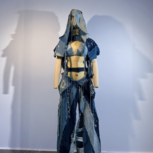 GOGO演出服女歌手嘉宾原创设计朋克摇滚甜妹演出服女歌手舞定制