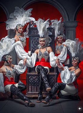 欧美异域部落羽毛套装gogo舞台演出服定制