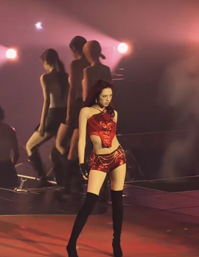 红色切Babymonster女团舞台歌手夜场酒吧舞蹈GOGO演出服