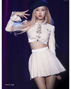 来图定制朴彩英Blackpink歌手舞台演出服小香风半身裙套装