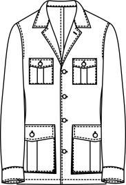 完整定制请加拍面料链接或来料 定制工费BILL 猎装 Safari夹克