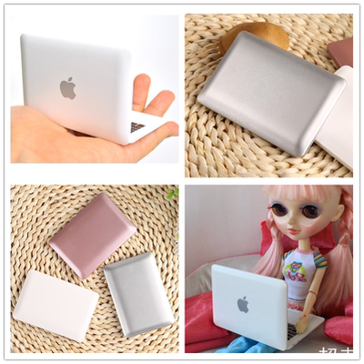 仿真笔记本电脑娃娃摆件模型