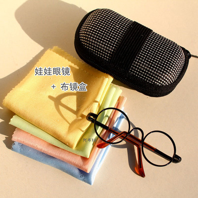 唐果娃娃创意无镜片黑框复古眼镜