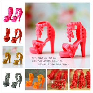 普利普Blythe小布关节体唐果娃娃凉鞋高跟鞋配件时尚迷你玩具鞋子