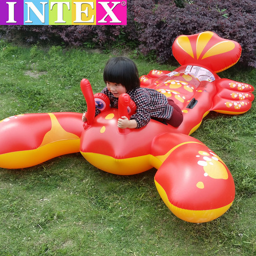 INTEX大龙虾坐骑浮排双人救生圈