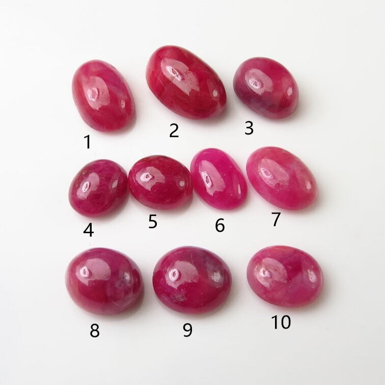 天然无烧红宝石戒面价格低廉