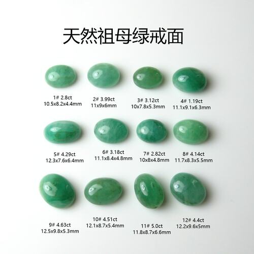 祖母绿戒面椭圆形蛋面价格低廉