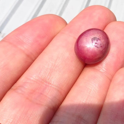 星光红宝石天然宝石6射星光