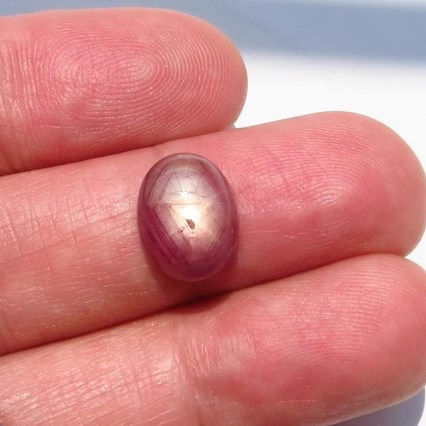 星光红宝石天然宝石6射星光