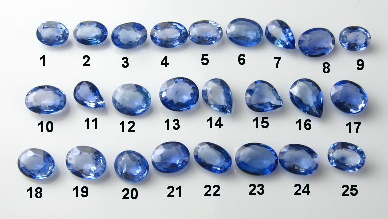 天然斯里兰卡矢车菊蓝宝石 裸石 配石 戒指面 吊坠