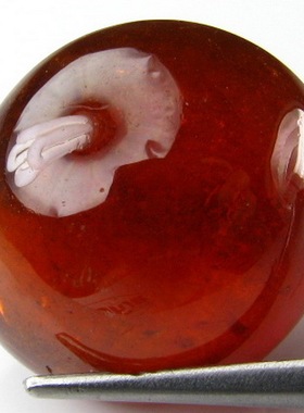 天然16.87克拉芬达石裸石 彩色宝石 戒指面 吊坠 石榴石