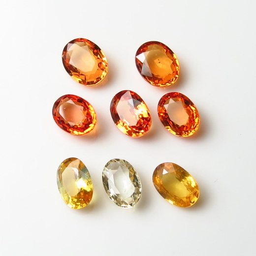 斯里兰卡产天然蓝宝石裸石椭圆形刻面橙色金黄色戒指吊坠,珠宝/钻石/翡翠,裸石,淘宝优惠券,粉丝福利购,淘宝优惠卷