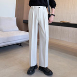 2026春夏男士老钱风西装裤男宽松小直筒质感休闲长裤1311K7012P65，男装西服套装，星座1311（原A202）