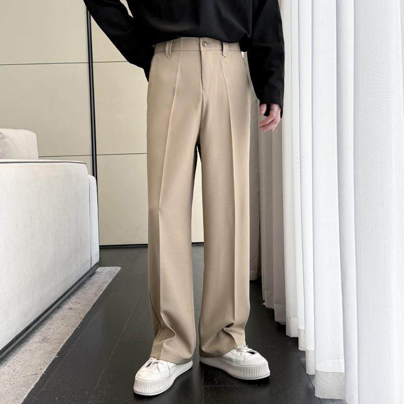 2025春夏新款男士阔腿宽松垂坠感直筒拖地休闲长裤薄A202K9827P70，男装西裤，星座1311（原A202）