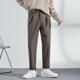 2025秋冬新款轻熟风英伦修身小脚裤毛呢休闲裤男西裤A202K1908P60，男装西裤，星座1311（原A202）