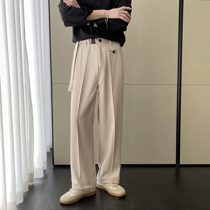 2025秋冬新款潮小直筒宽松轻熟抖音直播休闲长裤A202K1009P65,男装休闲裤,星座1311（原A202）