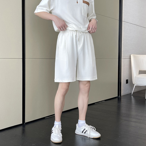 夏季高品质男士五分裤宽松直筒潮流松紧短裤A202DK2018P50图片