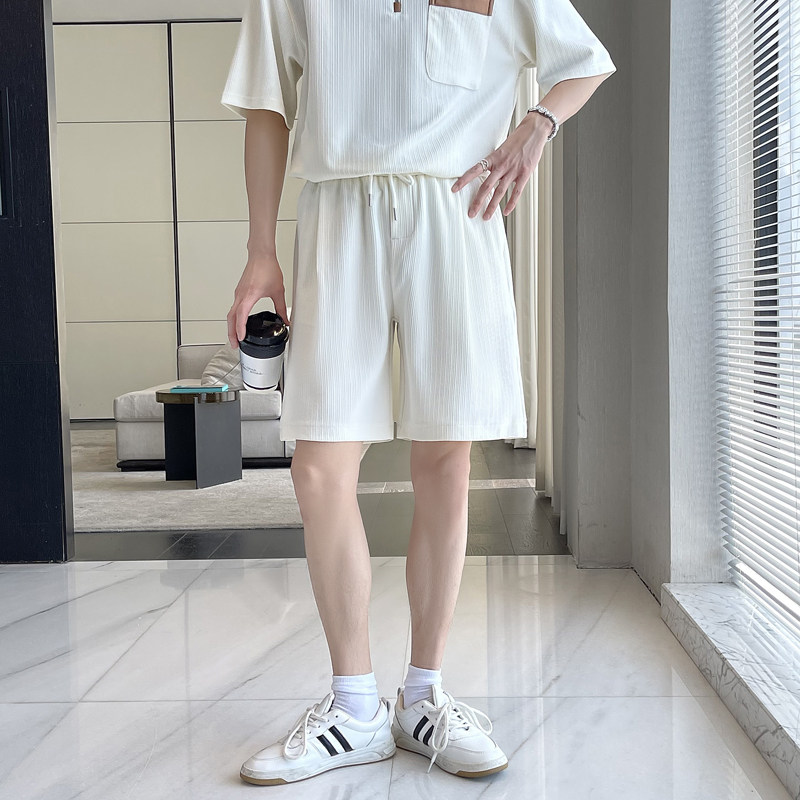 夏季高品质男士五分裤宽松直筒潮流松紧短裤A202DK2018P50图片