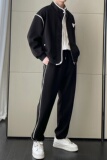 2025春夏轻熟宽松韩版拼接撞色运动休闲套装外套A202TZ1002P180，男装休闲套装，星座1311（原A202）