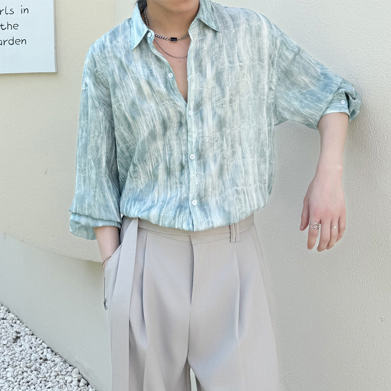 2025秋冬休闲轻盈高级感长袖情侣装雅痞风男士衬衫1311CS2066P65,男装衬衫,星座1311（原A202）