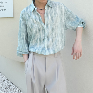2025秋冬休闲轻盈高级感长袖情侣装雅痞风男士衬衫1311CS2066P65图片