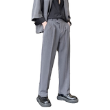 2025秋冬男士休闲裤韩版小直筒修身西裤垂坠感西装裤A202K7018P65，男装西服套装，星座1311（原A202）