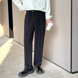 2025春夏新款男士小直筒宽松轻熟抖音休闲长裤A202K1009P65，男装休闲裤，星座1311（原A202）