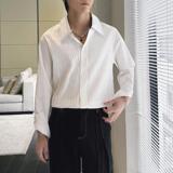 2025春夏新款男士肌理感禁欲系INS宽松落肩长袖衬衫A202CS8010P65，男装衬衫，星座1311（原A202）