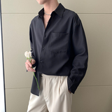 2025四季款男士垂坠感长袖衬衫通勤百搭衬衣多色A202C015P60，男装衬衫，星座1311（原A202）