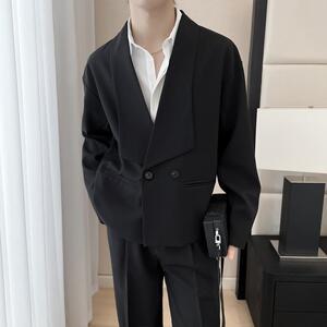 春夏新款男士韩版慵懒宽松落肩小西装西服外套A202XZ809P125图片