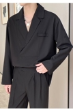 2025秋冬男新款V领韩版宽松落肩套头夹克西装外套A202JK2019P125，男装夹克，星座1311（原A202）