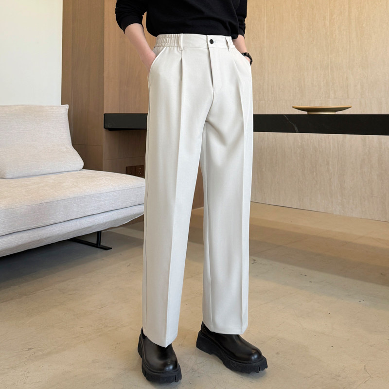 2026春夏男士老钱风西装裤男宽松小直筒质感休闲长裤1311K7012P65，男装西服套装，星座1311（原A202）