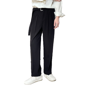 2025春夏新款男小直筒宽松轻熟风休闲裤抖音直播A202K1007P65图片