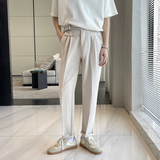 2025夏季男士英伦简约韩版修身休闲裤高级感痞帅西裤A202K1208P65，男装西裤，星座1311（原A202）