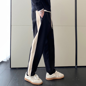 2025新款男士休闲裤男运动裤小直筒条纹休闲裤A202K512P60,女装休闲裤,星座1311（原A202）