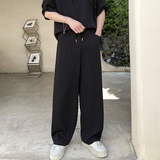 2026慵懒风垂感阔腿裤男士宽松冰丝抽绳腰带长裤百搭1311K3901P65，男装休闲裤，星座1311（原A202）