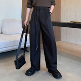 2026春夏新款男士老钱简约阔腿直筒长裤高街休闲裤1311K590P70，男装休闲裤，星座1311（原A202）