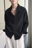 2025春夏男士新款肌理感禁欲系INS宽松落肩长袖衬衫A202CS8010P65，男装衬衫，星座1311（原A202）