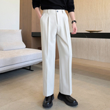 2026春夏男士老钱风西装裤男宽松小直筒质感休闲长裤1311K7012P65，男装西服套装，星座1311（原A202）